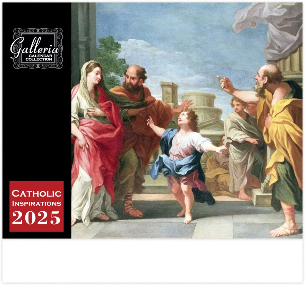 Calendrier mural Galleria 2025 Inspirations catholiques Ang.