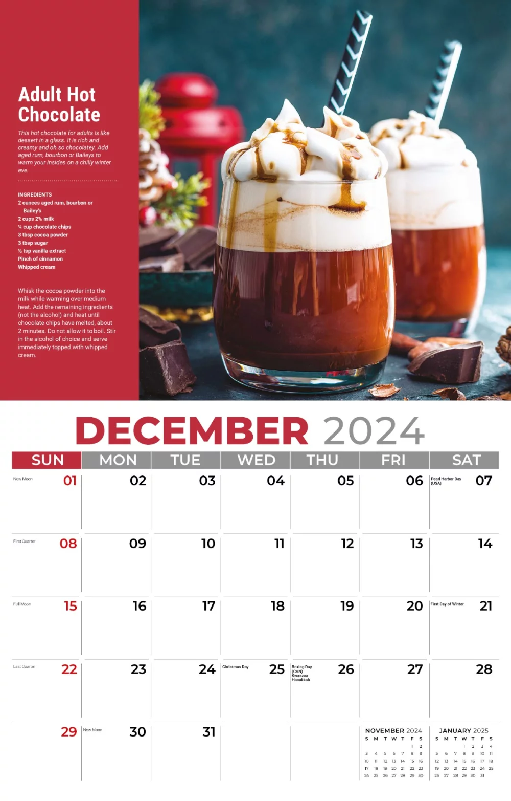 Calendrier mural Galleria 2025 Happy Hour
