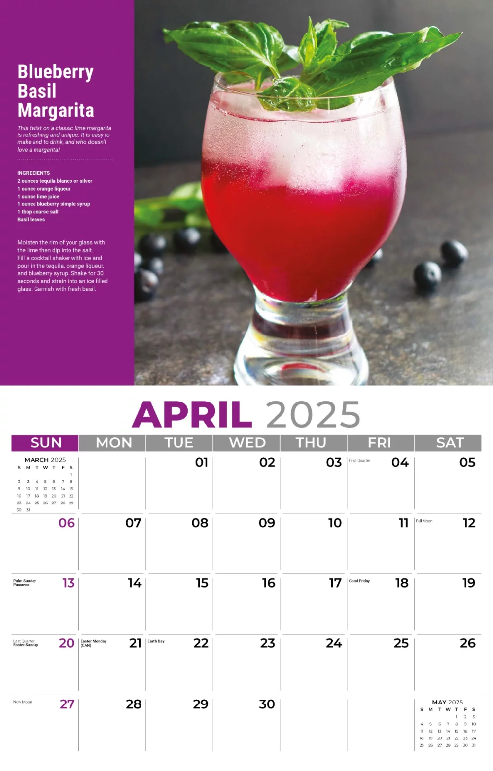Calendrier mural Galleria 2025 Happy Hour