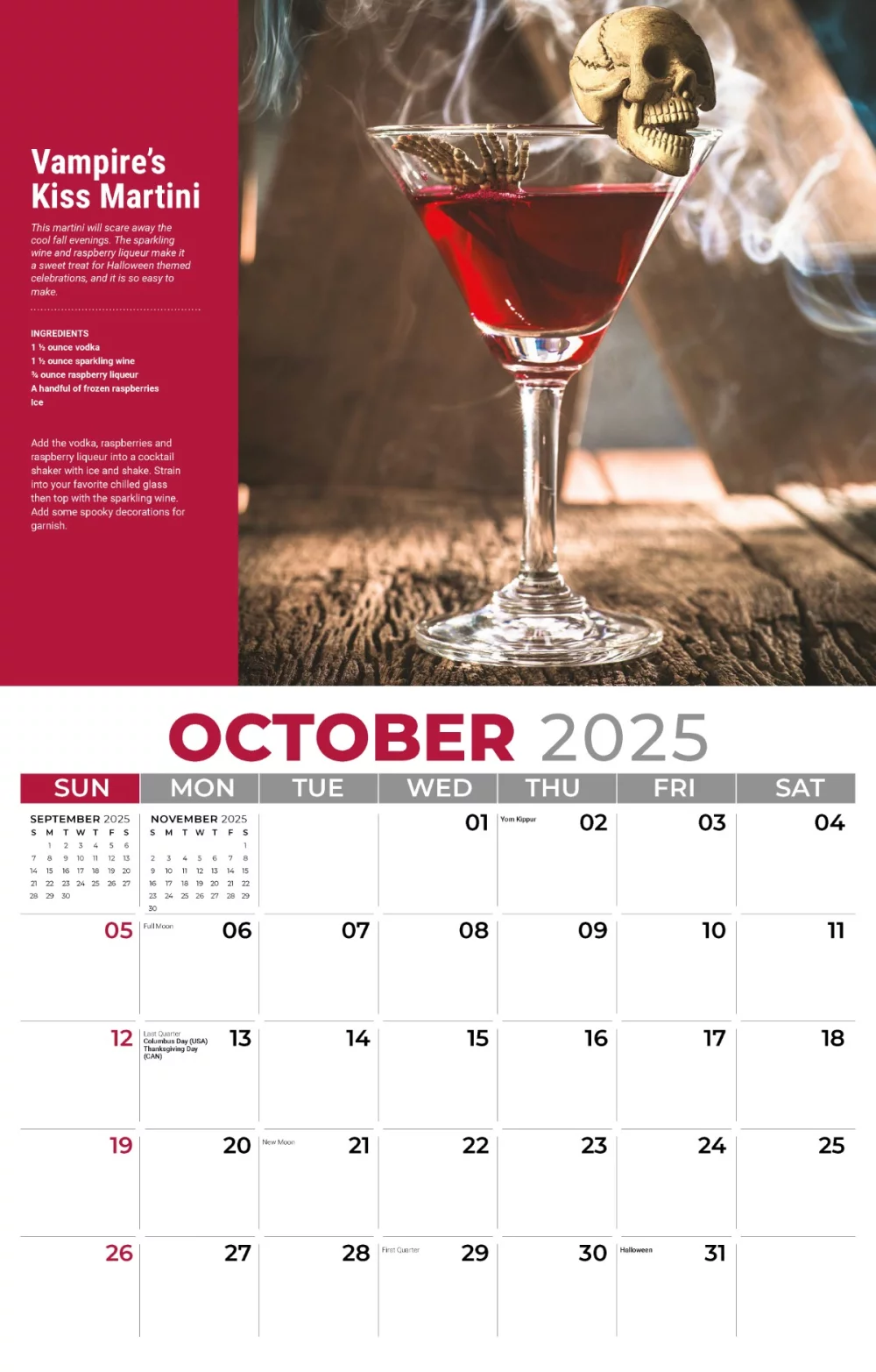 Calendrier mural Galleria 2025 Happy Hour