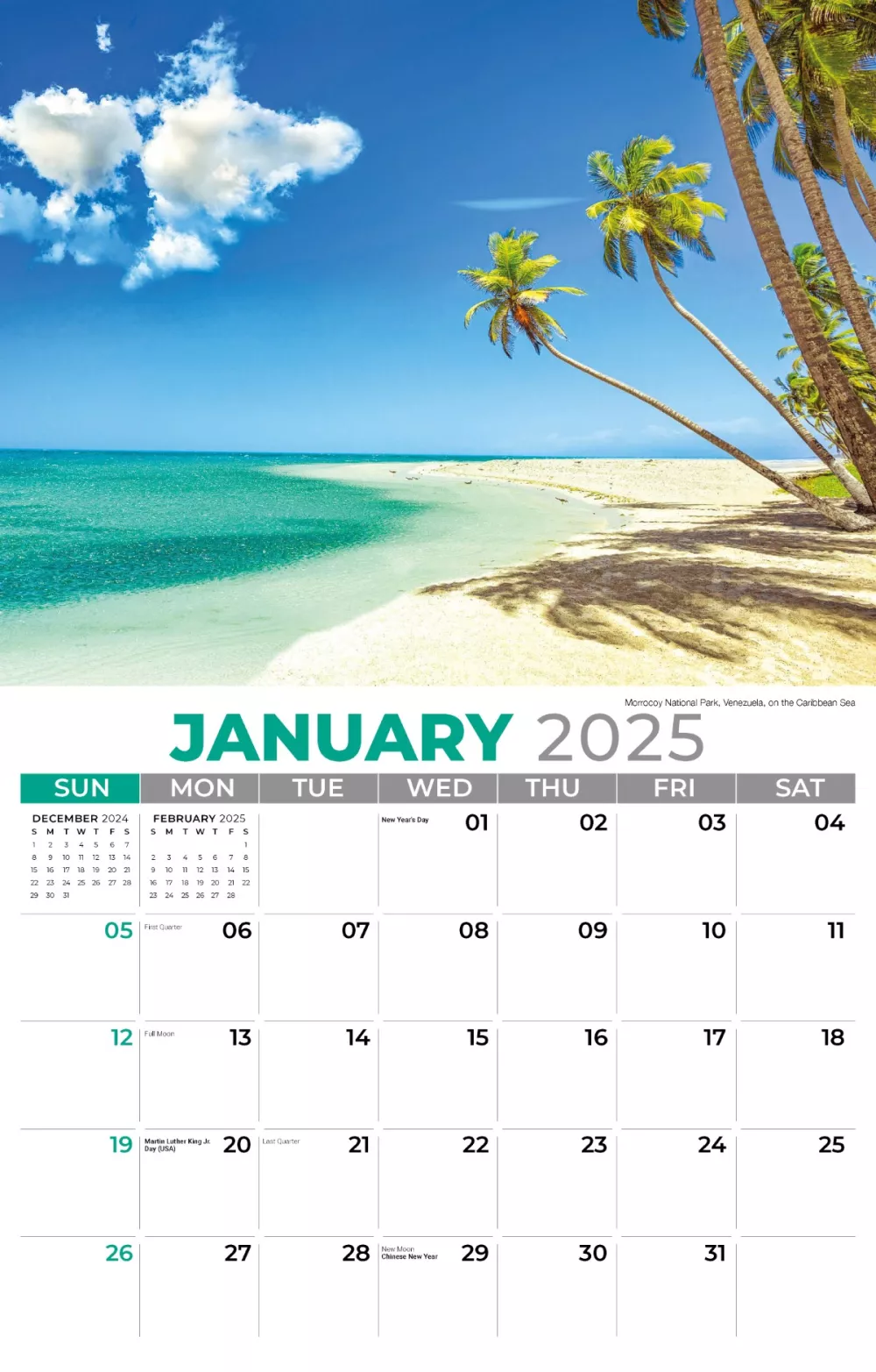 Calendrier mural Galleria 2025 Soleil, Sable & Surf