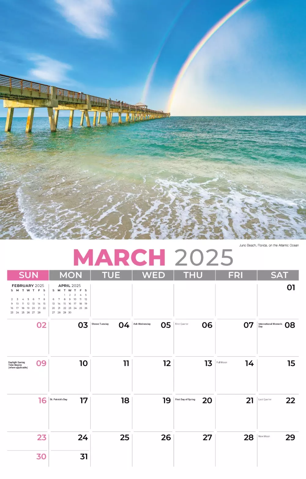 Calendrier mural Galleria 2025 Soleil, Sable & Surf