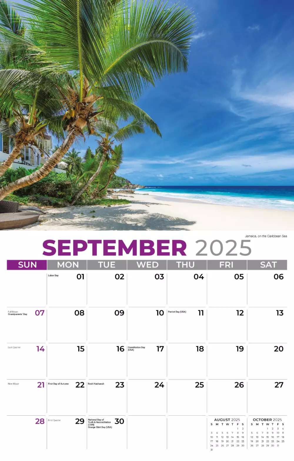 Calendrier mural Galleria 2025 Soleil, Sable & Surf