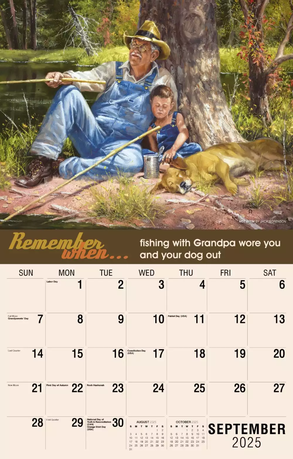 Calendrier mural Galleria 2025 Calendrier Souviens-toi Quand