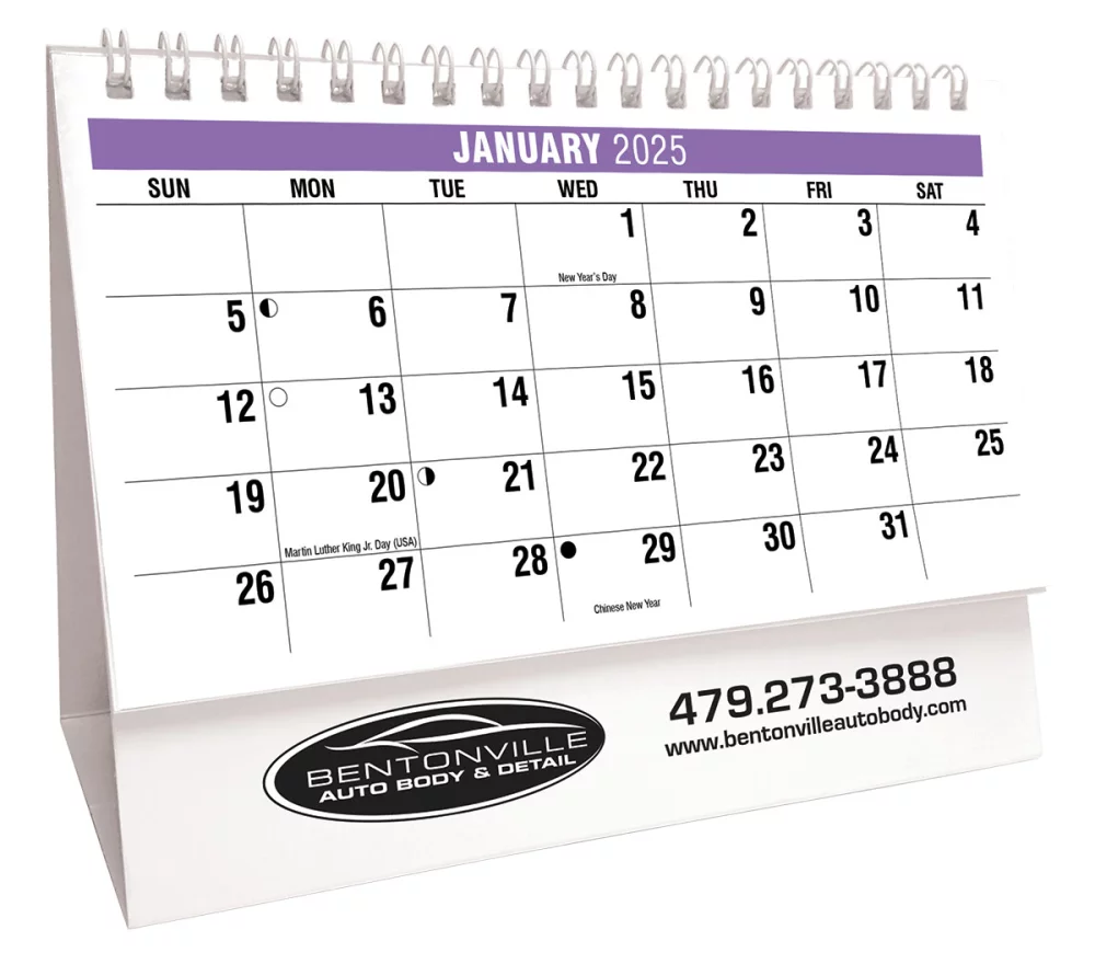 Classic Cars Desk Tent Calendar
