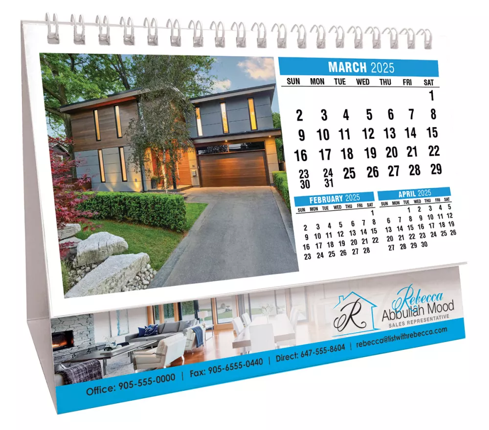 Calendrier de bureau en forme de tente pour la maison