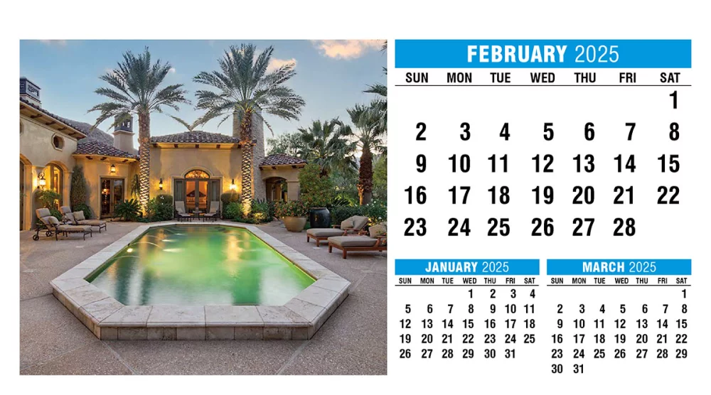 Calendrier de bureau en forme de tente pour la maison