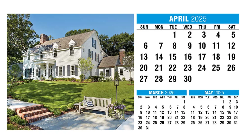 Calendrier de bureau en forme de tente pour la maison