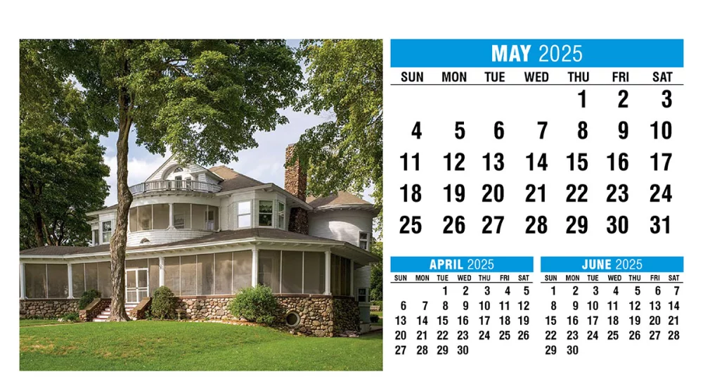Calendrier de bureau en forme de tente pour la maison
