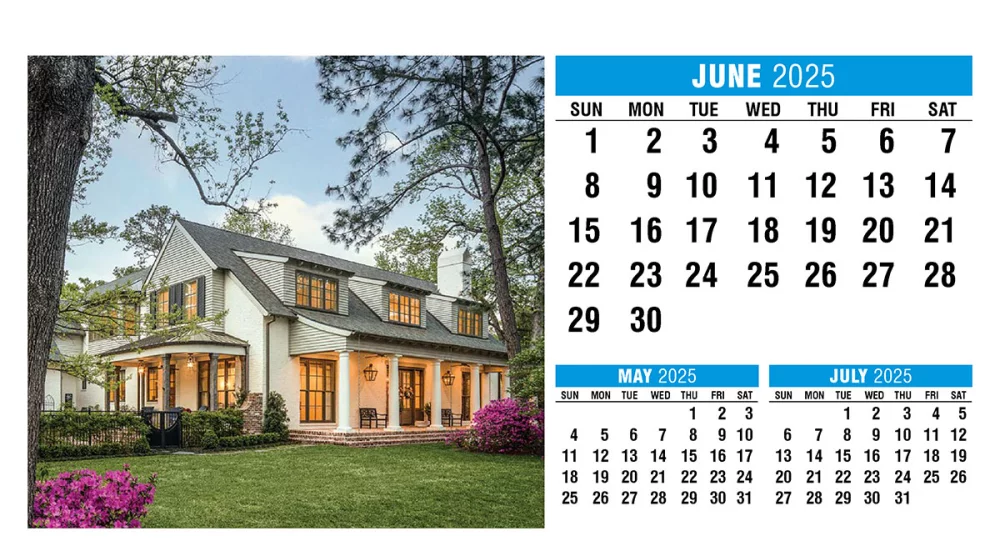 Calendrier de bureau en forme de tente pour la maison