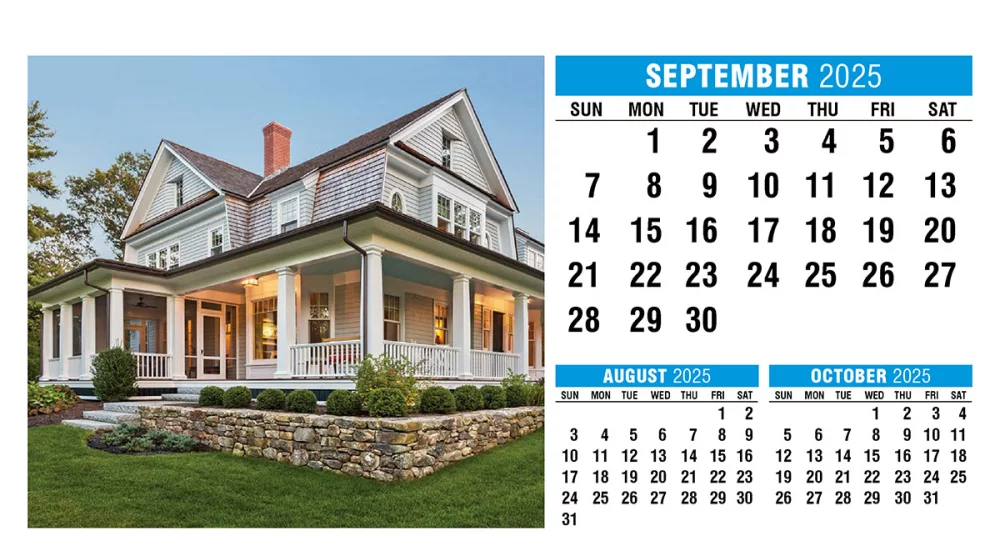 Calendrier de bureau en forme de tente pour la maison