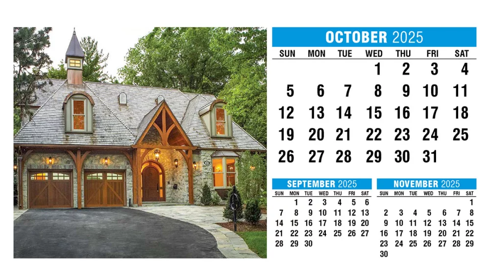 Calendrier de bureau en forme de tente pour la maison