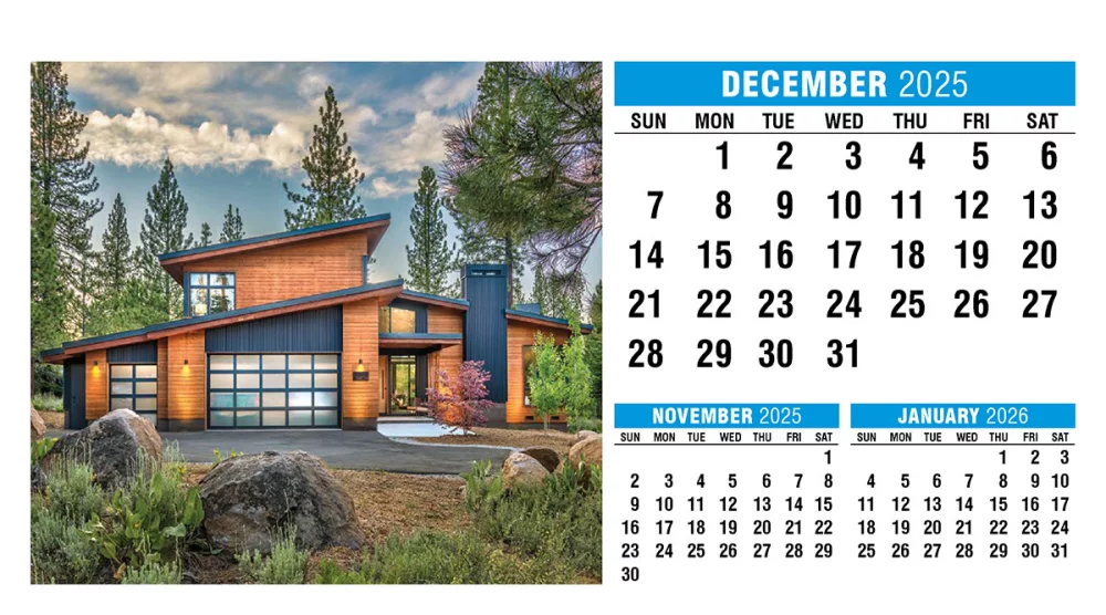 Calendrier de bureau en forme de tente pour la maison
