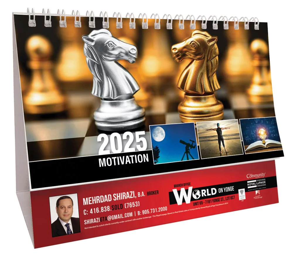 Calendrier de bureau de motivation