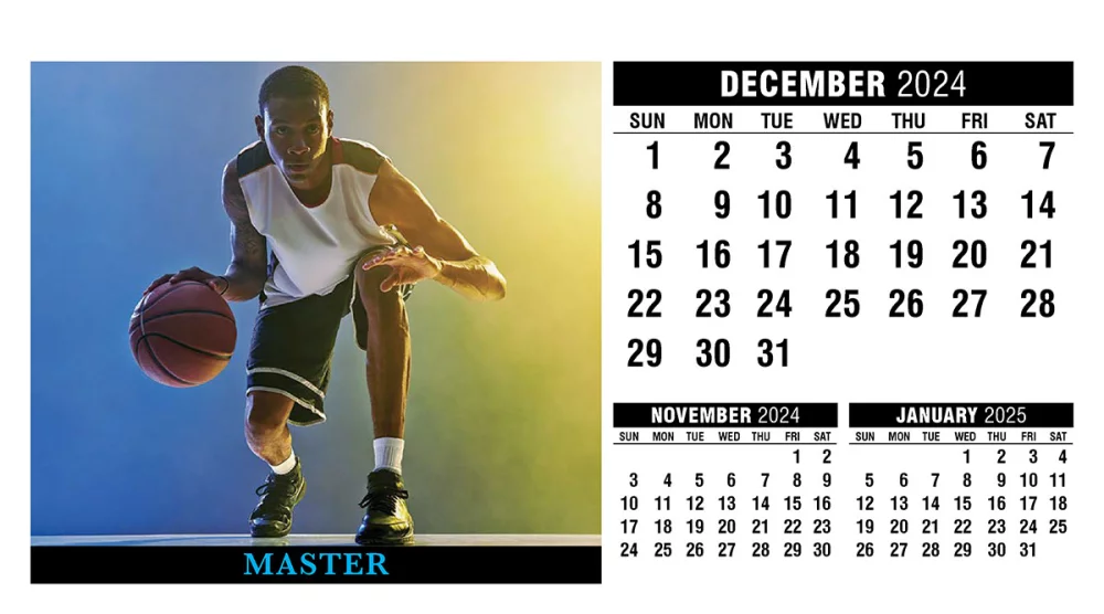 Calendrier de bureau de motivation