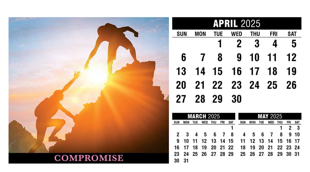 Motivation Desk Tent Calendar