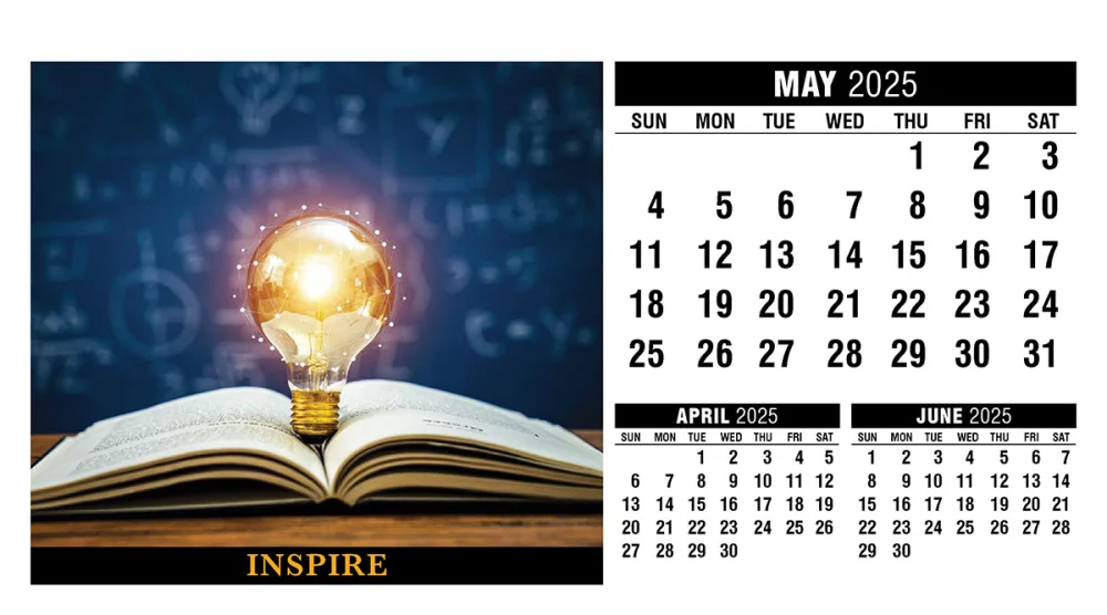 Motivation Desk Tent Calendar