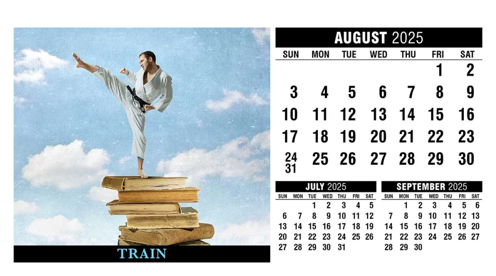 Calendrier de bureau de motivation