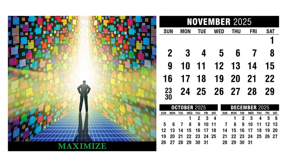 Motivation Desk Tent Calendar