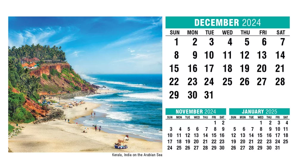 Calendrier de bureau Galleria Sun, Sand & Surf