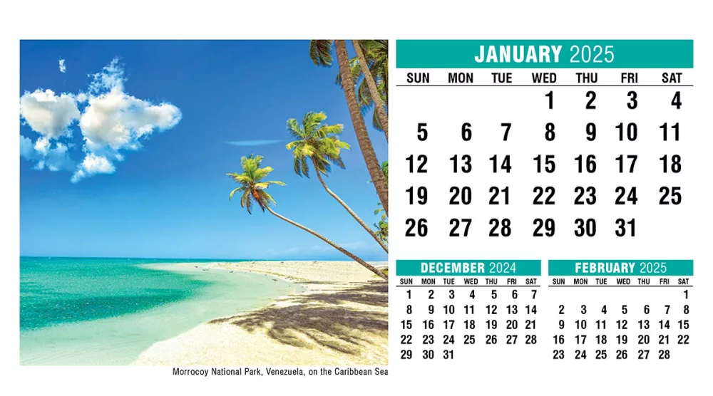 Calendrier de bureau Galleria Sun, Sand & Surf