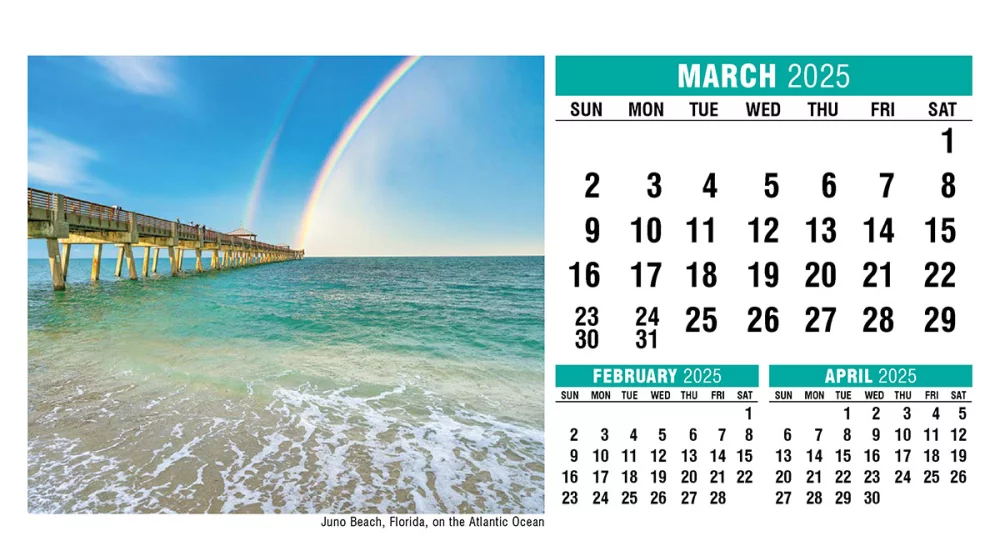 Calendrier de bureau Galleria Sun, Sand & Surf