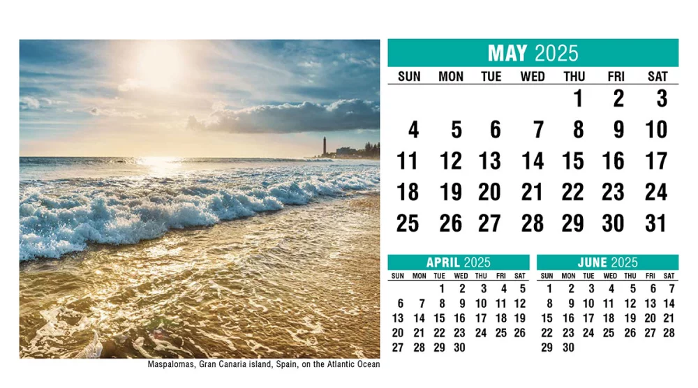Calendrier de bureau Galleria Sun, Sand & Surf