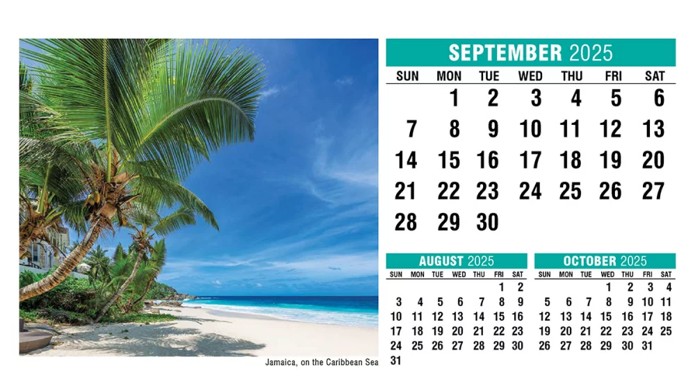 Calendrier de bureau Galleria Sun, Sand & Surf