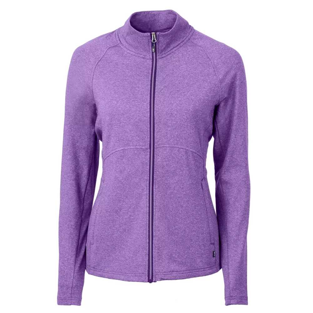 Veste zippée complète Cutter & Buck Adapt Eco Knit Heather recyclée pour femmes
