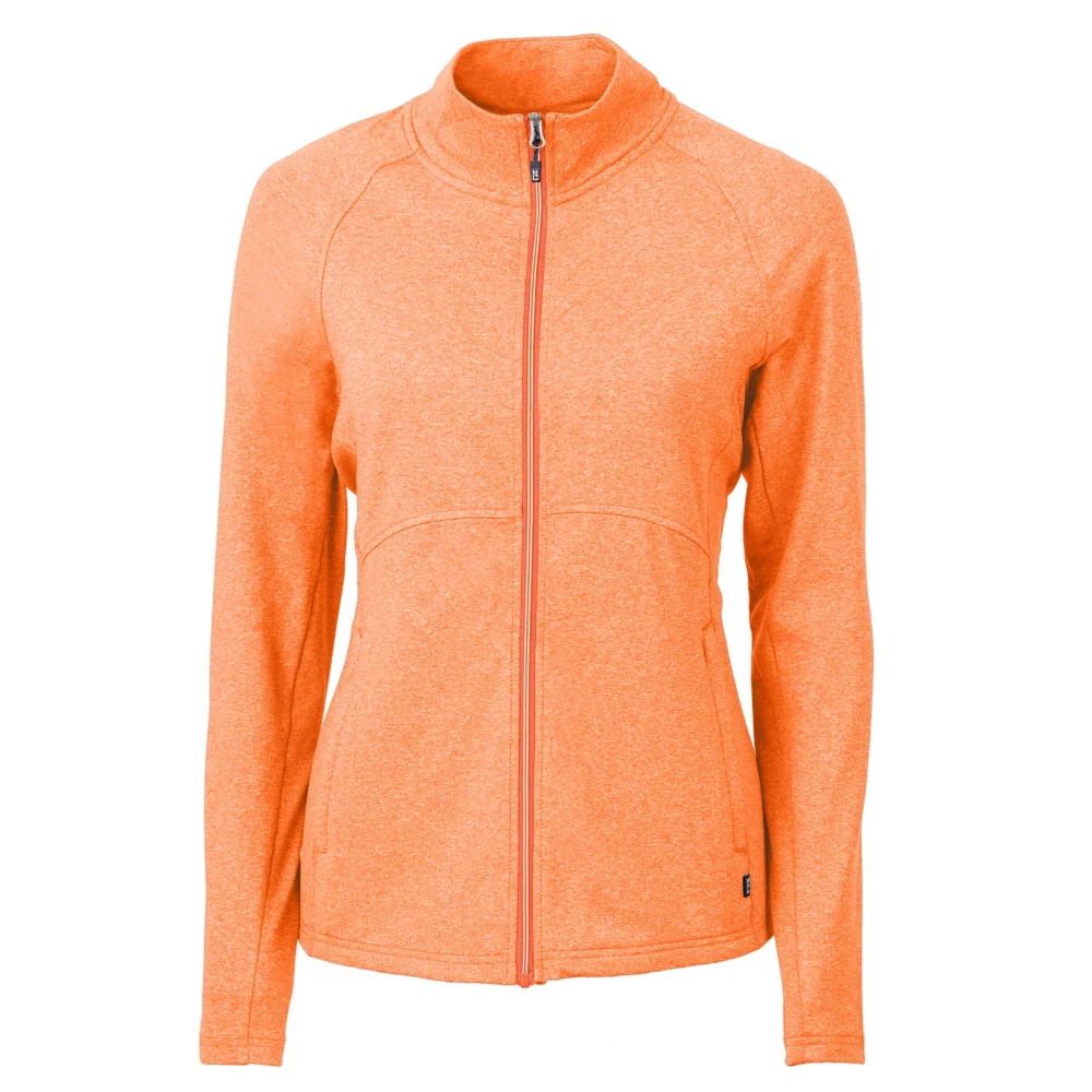 Veste zippée complète Cutter & Buck Adapt Eco Knit Heather recyclée pour femmes