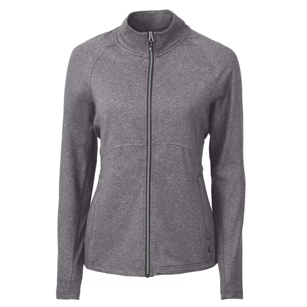 Veste zippée complète Cutter & Buck Adapt Eco Knit Heather recyclée pour femmes