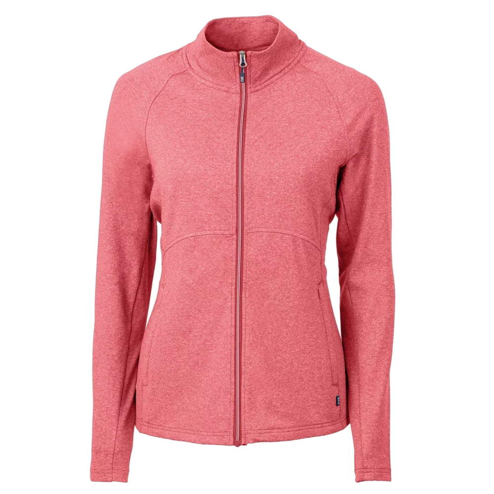 Veste zippée complète Cutter & Buck Adapt Eco Knit Heather recyclée pour femmes
