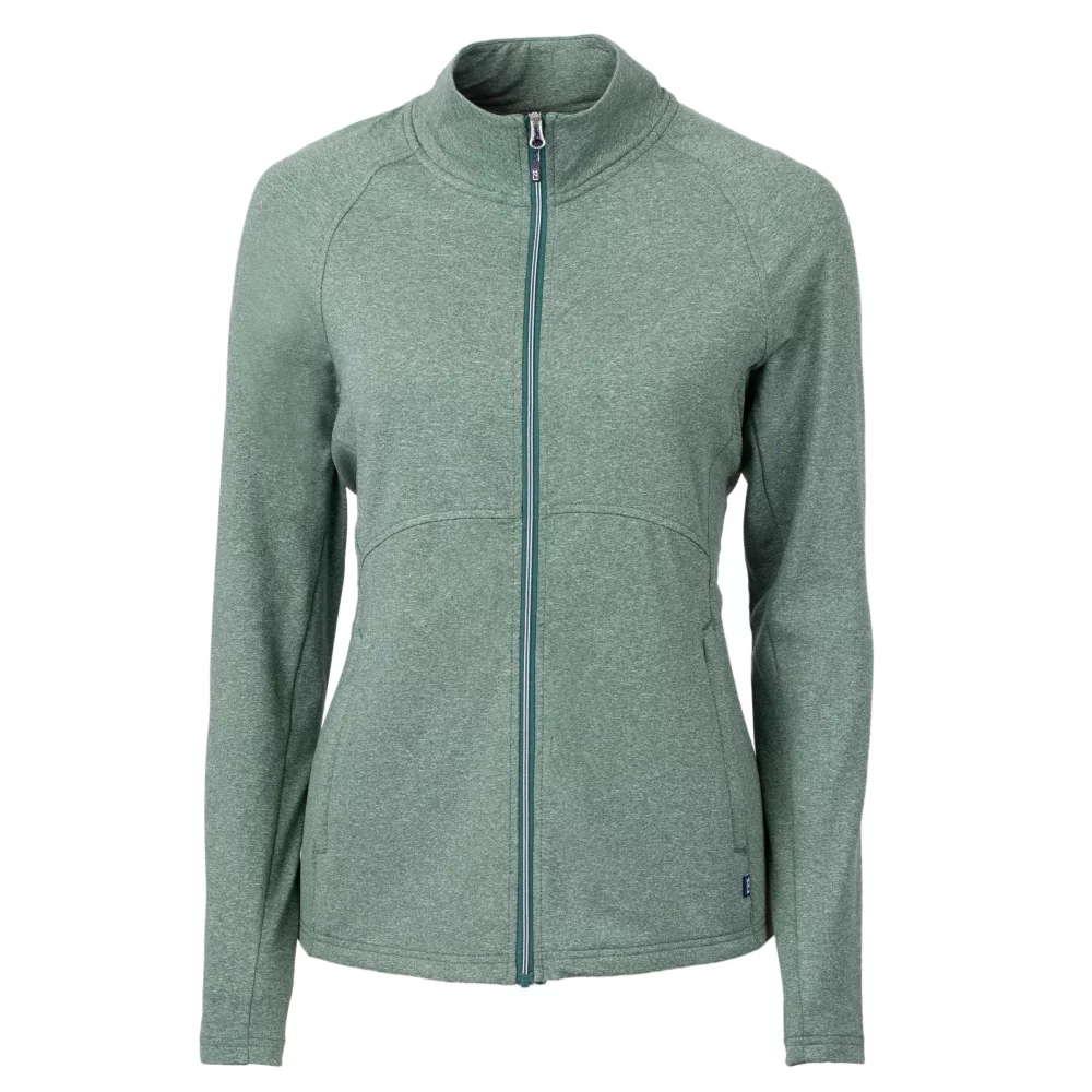 Veste zippée complète Cutter & Buck Adapt Eco Knit Heather recyclée pour femmes