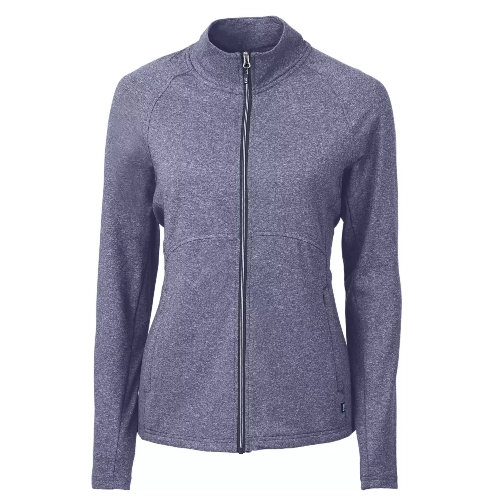Veste zippée complète Cutter & Buck Adapt Eco Knit Heather recyclée pour femmes