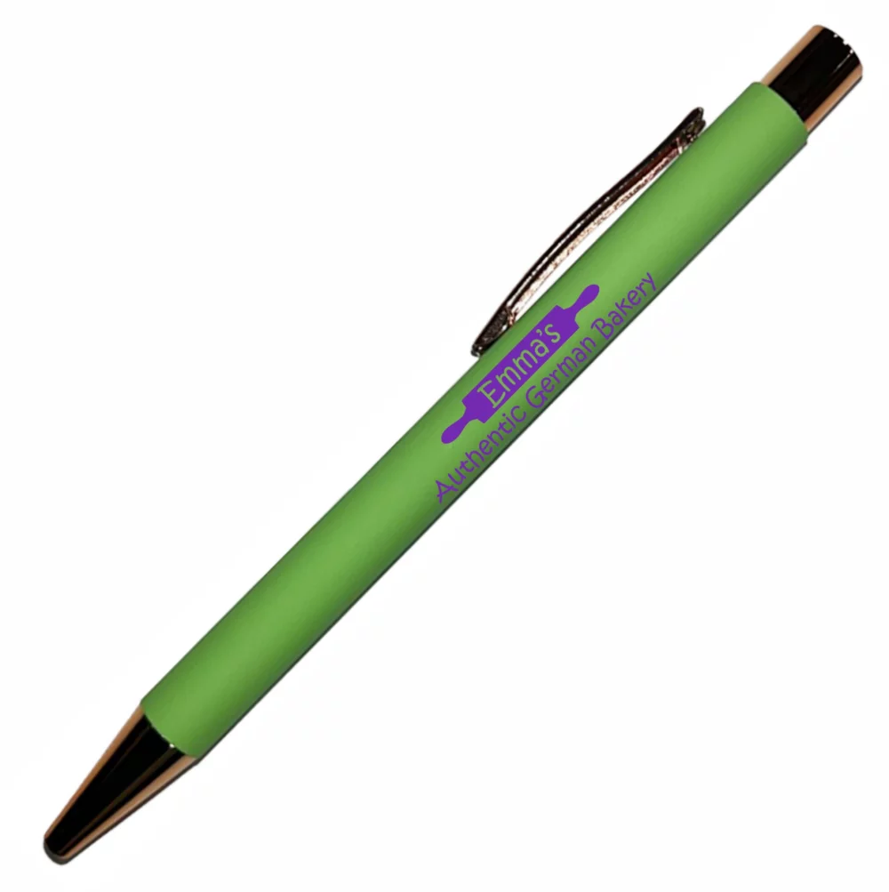 Stylo plongeur en aluminium Boom Comfort avec revêtement en caoutchouc, clips, garnitures et embout en métal (3-5 jours)