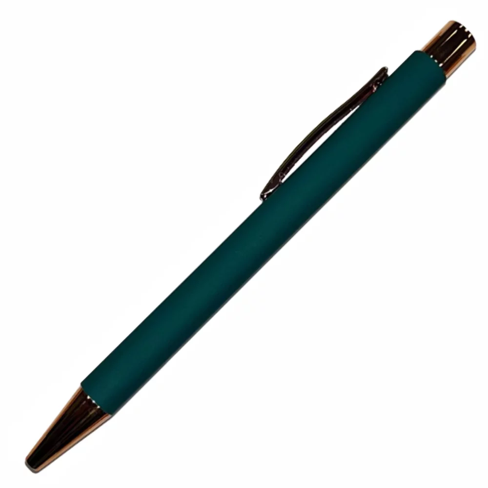 Stylo plongeur en aluminium Boom Comfort avec revêtement en caoutchouc, clips, garnitures et embout en métal (3-5 jours)