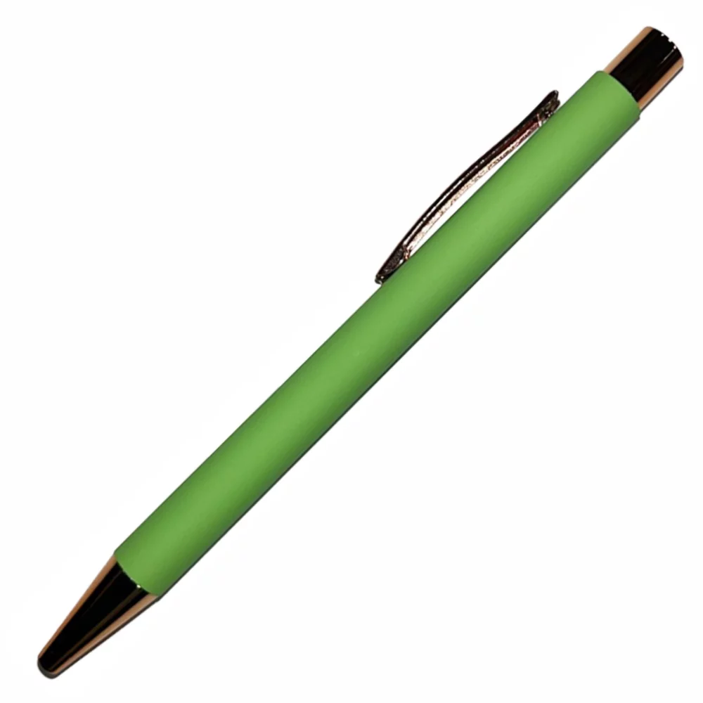 Stylo plongeur en aluminium Boom Comfort avec revêtement en caoutchouc, clips, garnitures et embout en métal (3-5 jours)