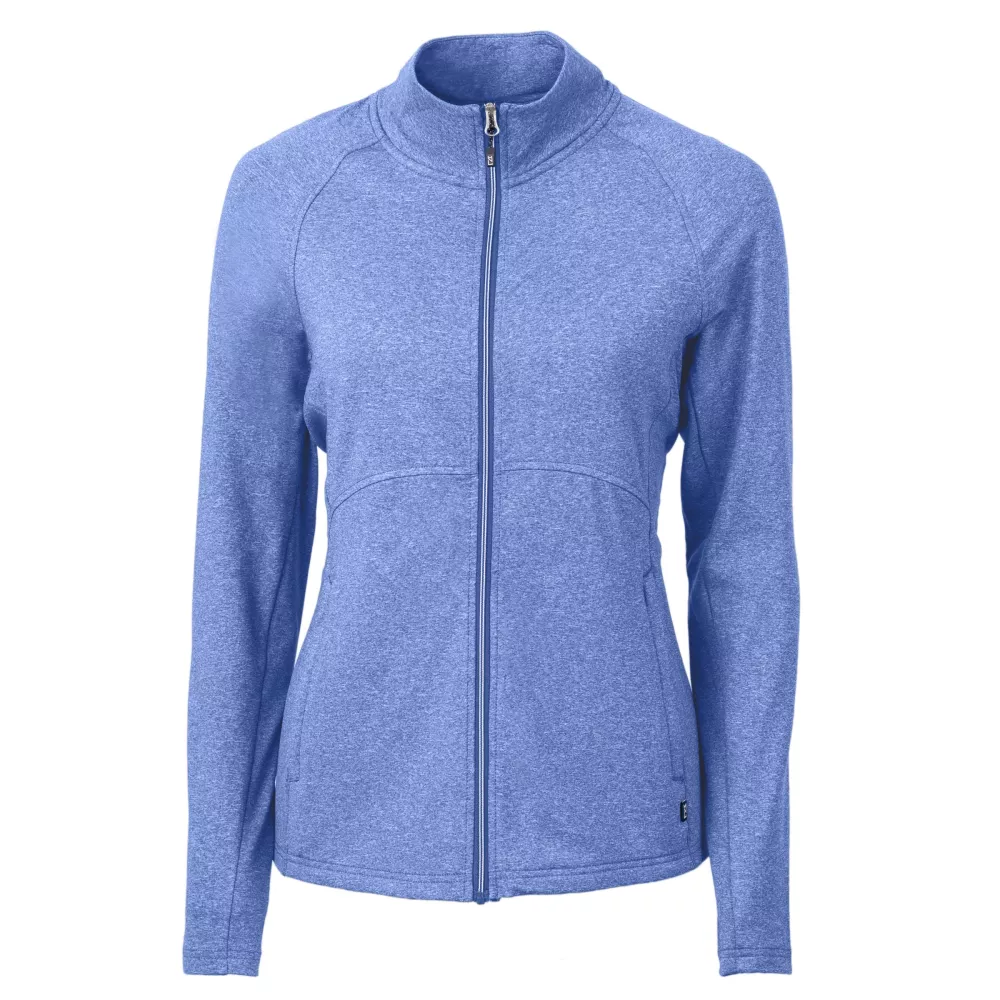 Veste zippée complète Cutter & Buck Adapt Eco Knit Heather recyclée pour femmes
