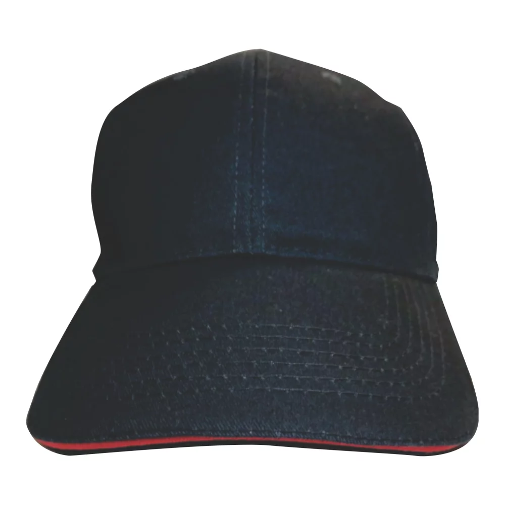 Casquette en coton brossé avec bordure contrastée (10-15 jours)