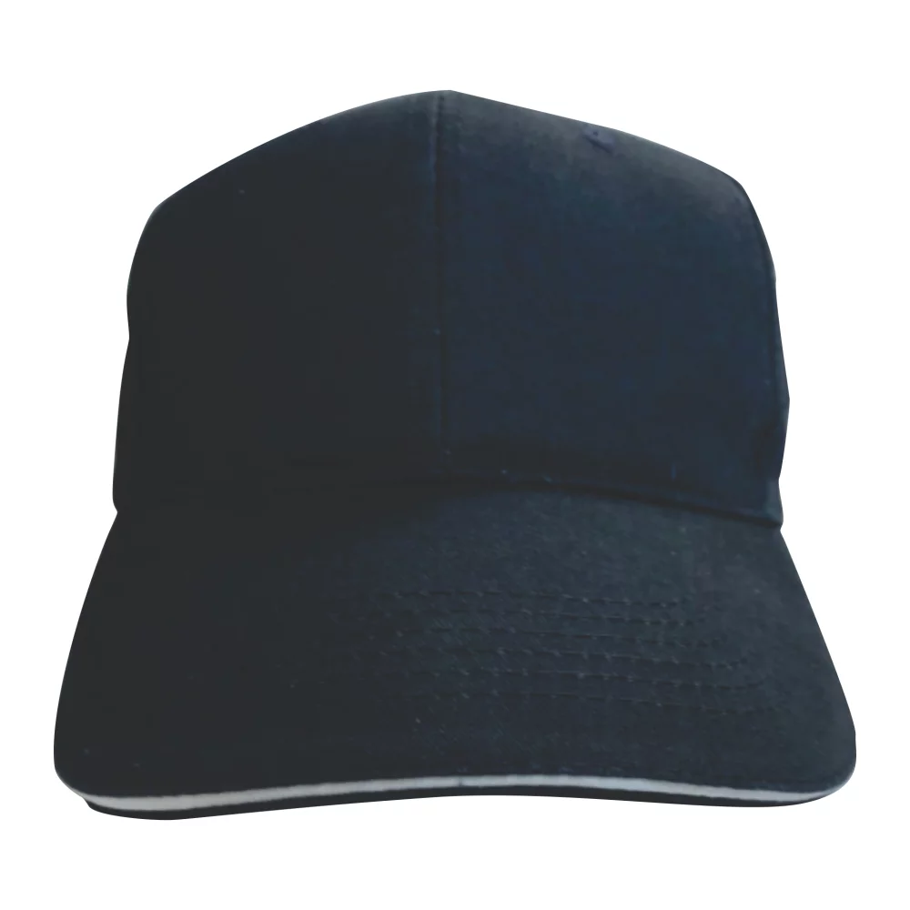 Casquette en coton brossé avec bordure contrastée (10-15 jours)
