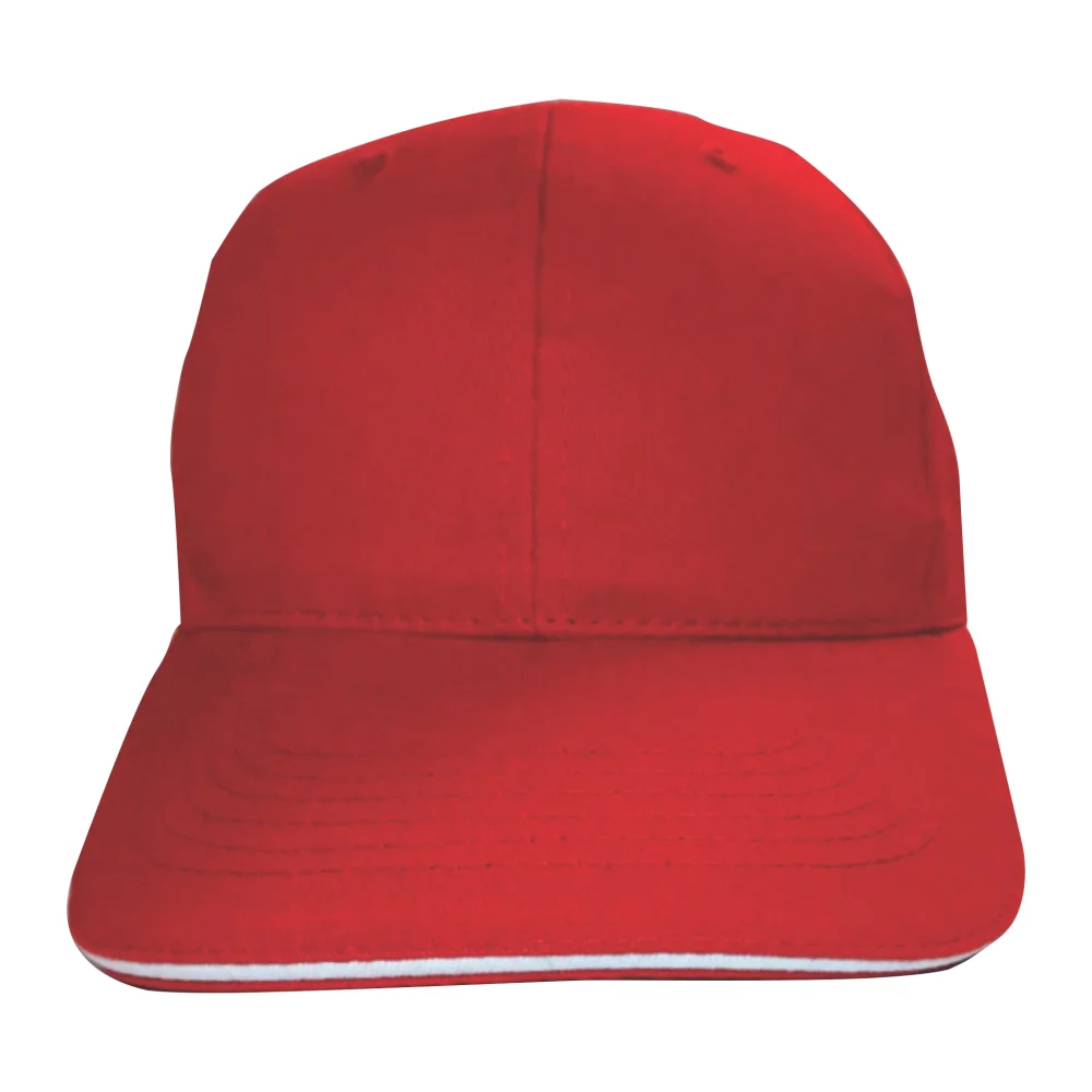 Casquette en coton brossé avec bordure contrastée (10-15 jours)