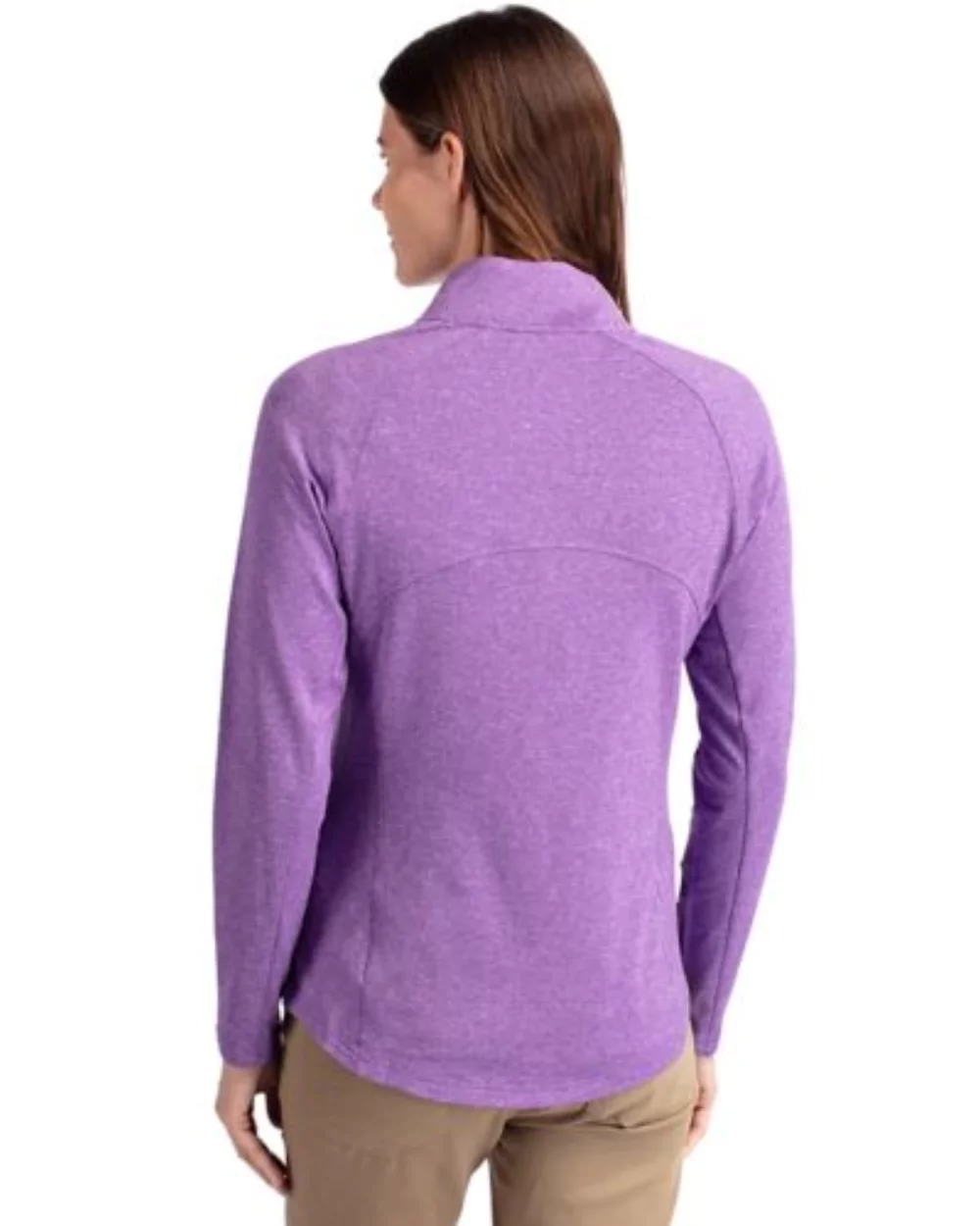 Cutter & Buck Adapt Eco Knit Heather Recycled Womens Full Zip