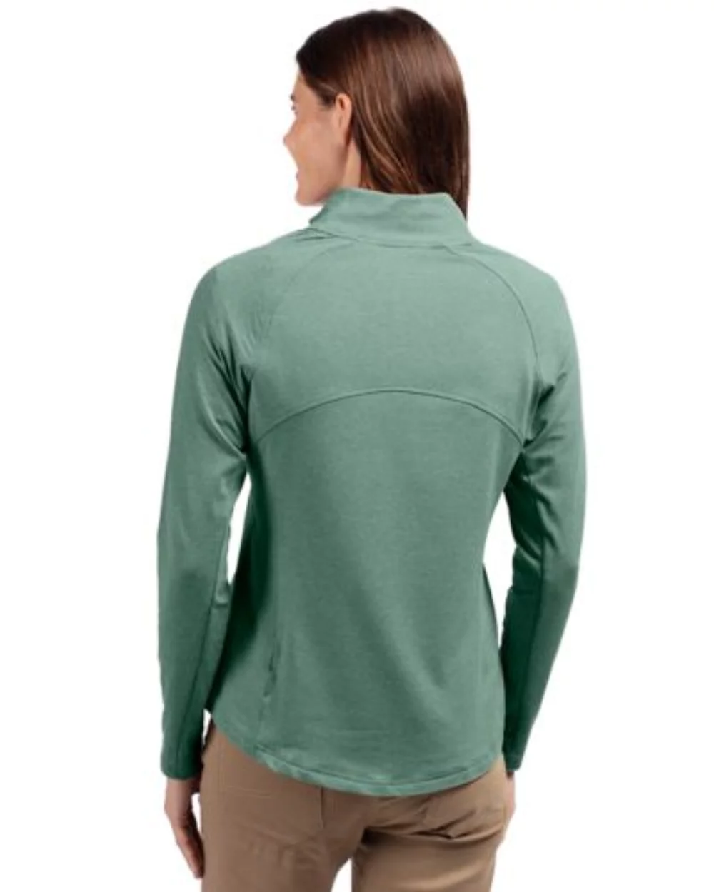 Veste zippée complète Cutter & Buck Adapt Eco Knit Heather recyclée pour femmes