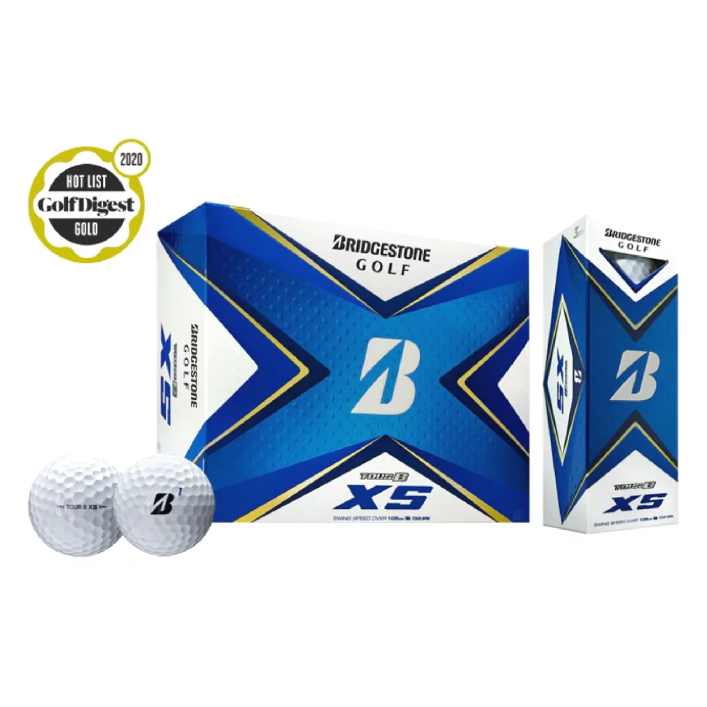 Balles de golf Bridgestone Tour B XS blanches, paquet de 12 (10-15 jours)