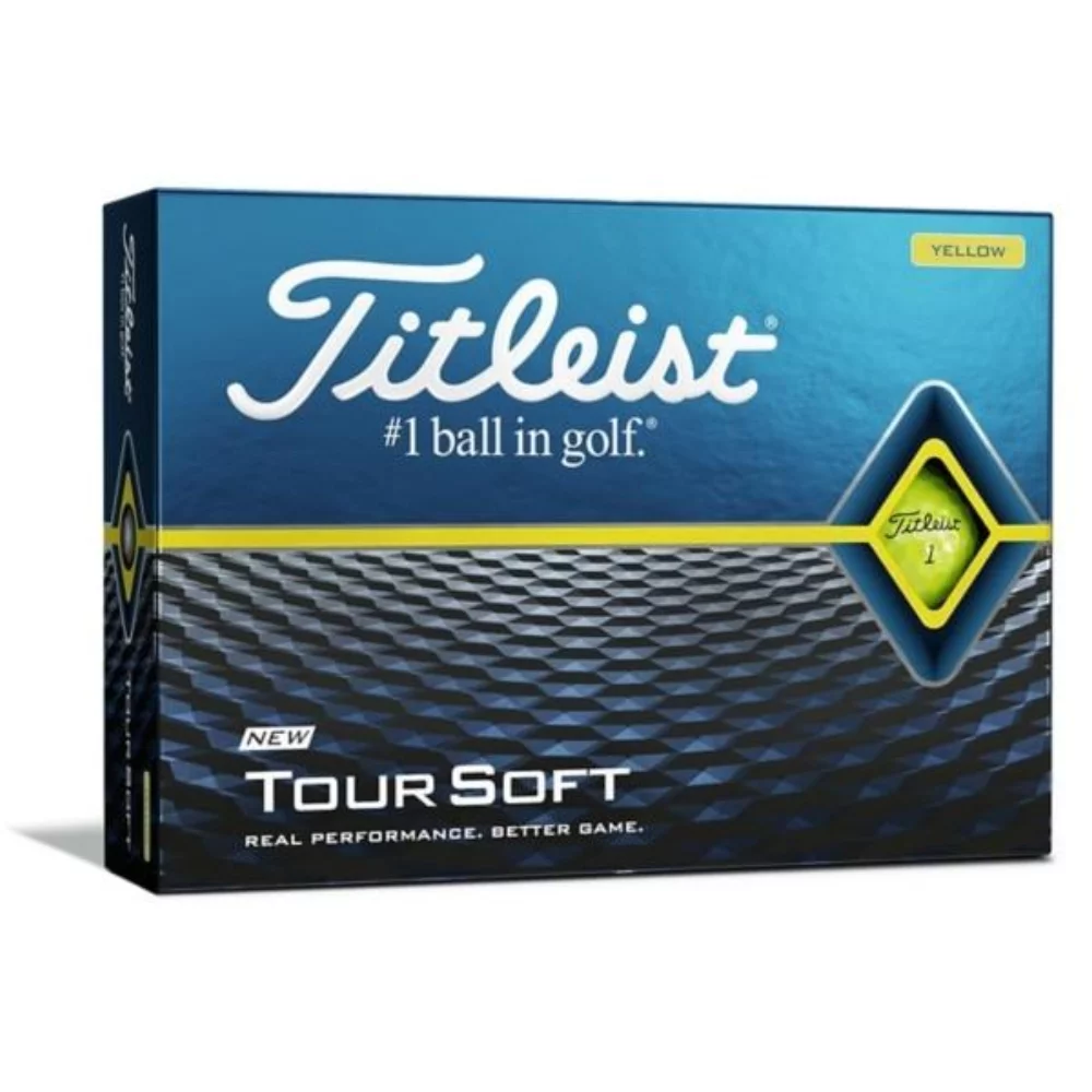 Titleist Golf Ball DT Tour Soft Yellow 12 Pack (10-15 Days)