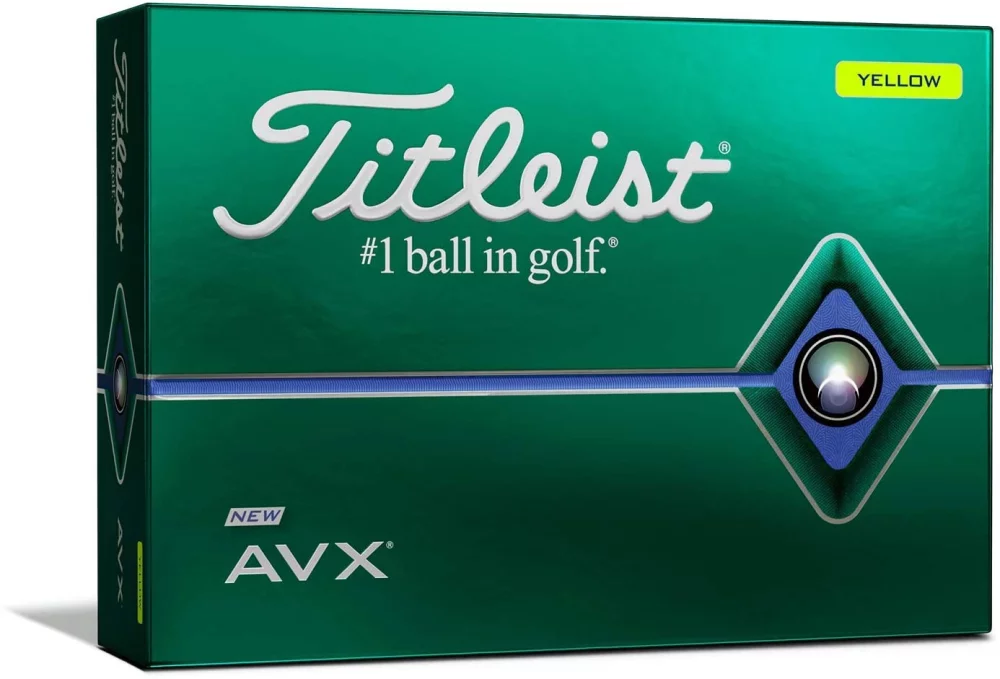 Titleist Golf Ball AVX Yellow 12 Pack (10-15 Days)