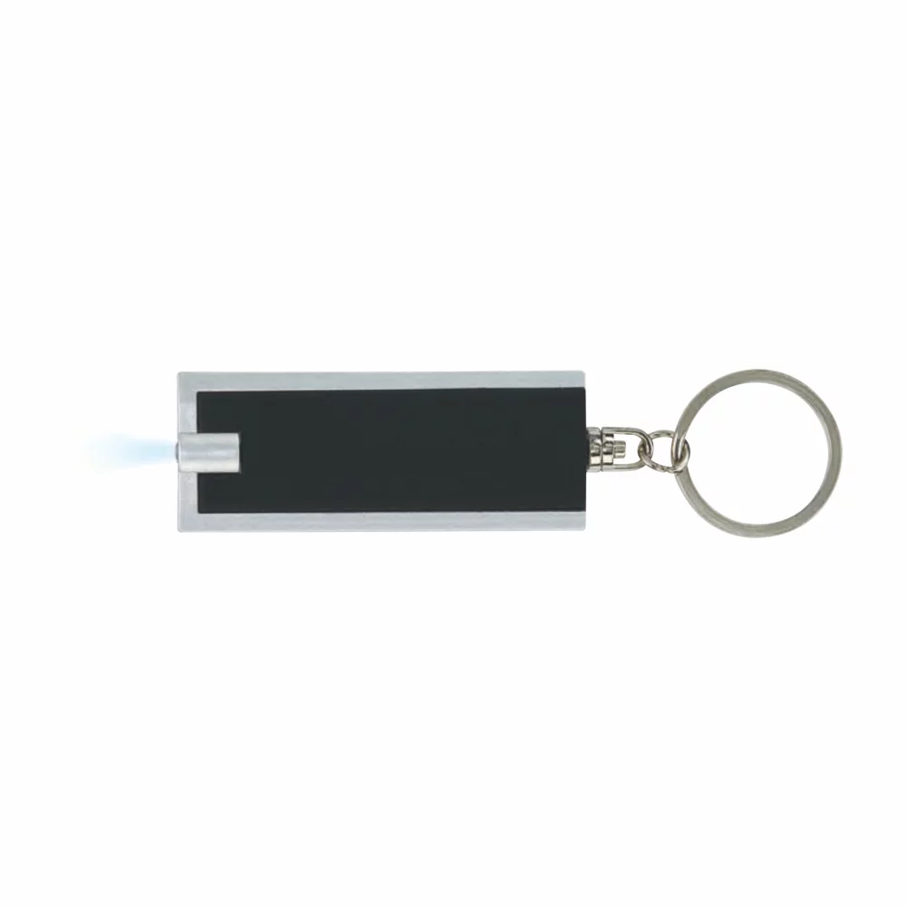 Porte-clés en plastique avec lumière LED blanche (3-5 jours)