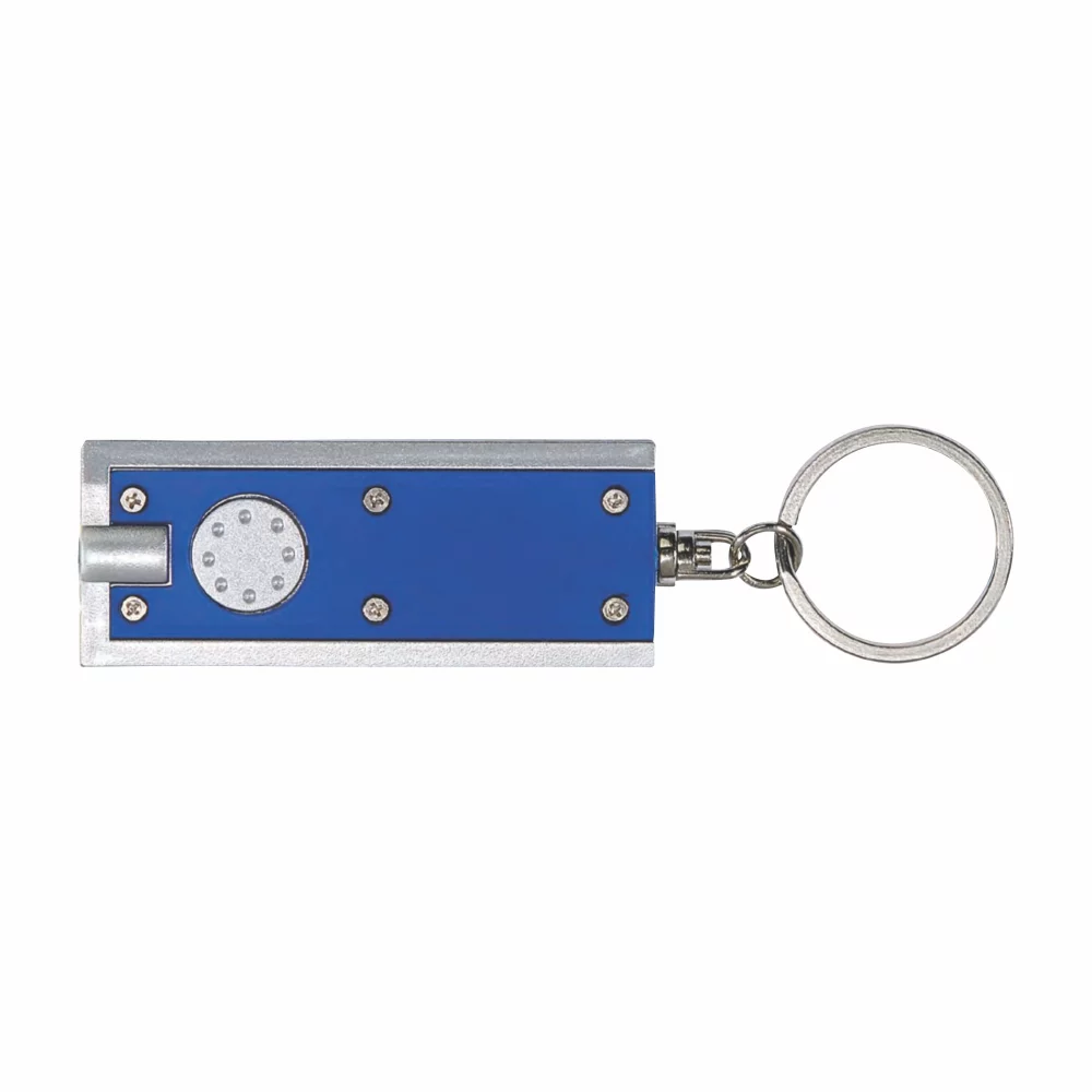 Porte-clés en plastique avec lumière LED blanche (3-5 jours)