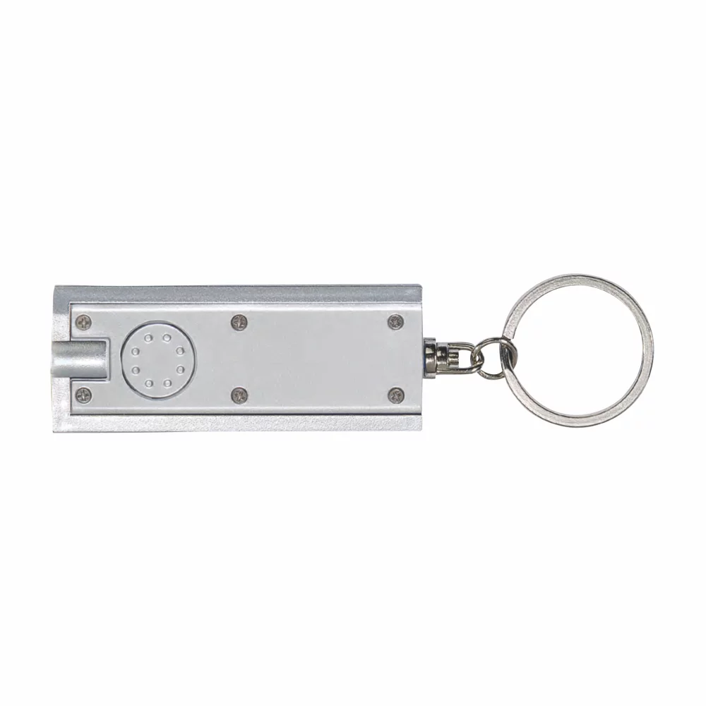 Porte-clés en plastique avec lumière LED blanche (3-5 jours)