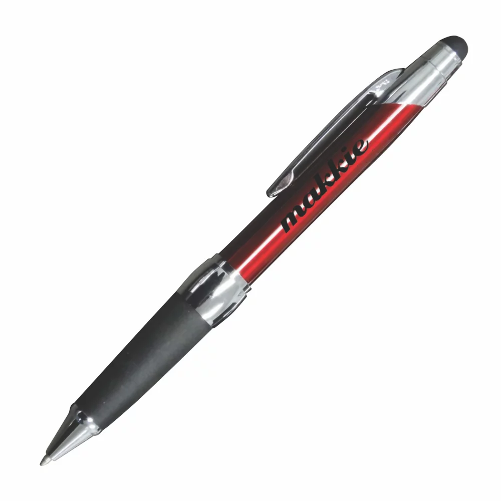 Stylo à bille métallique linéaire avec action de torsion / stylet (3-5 jours)